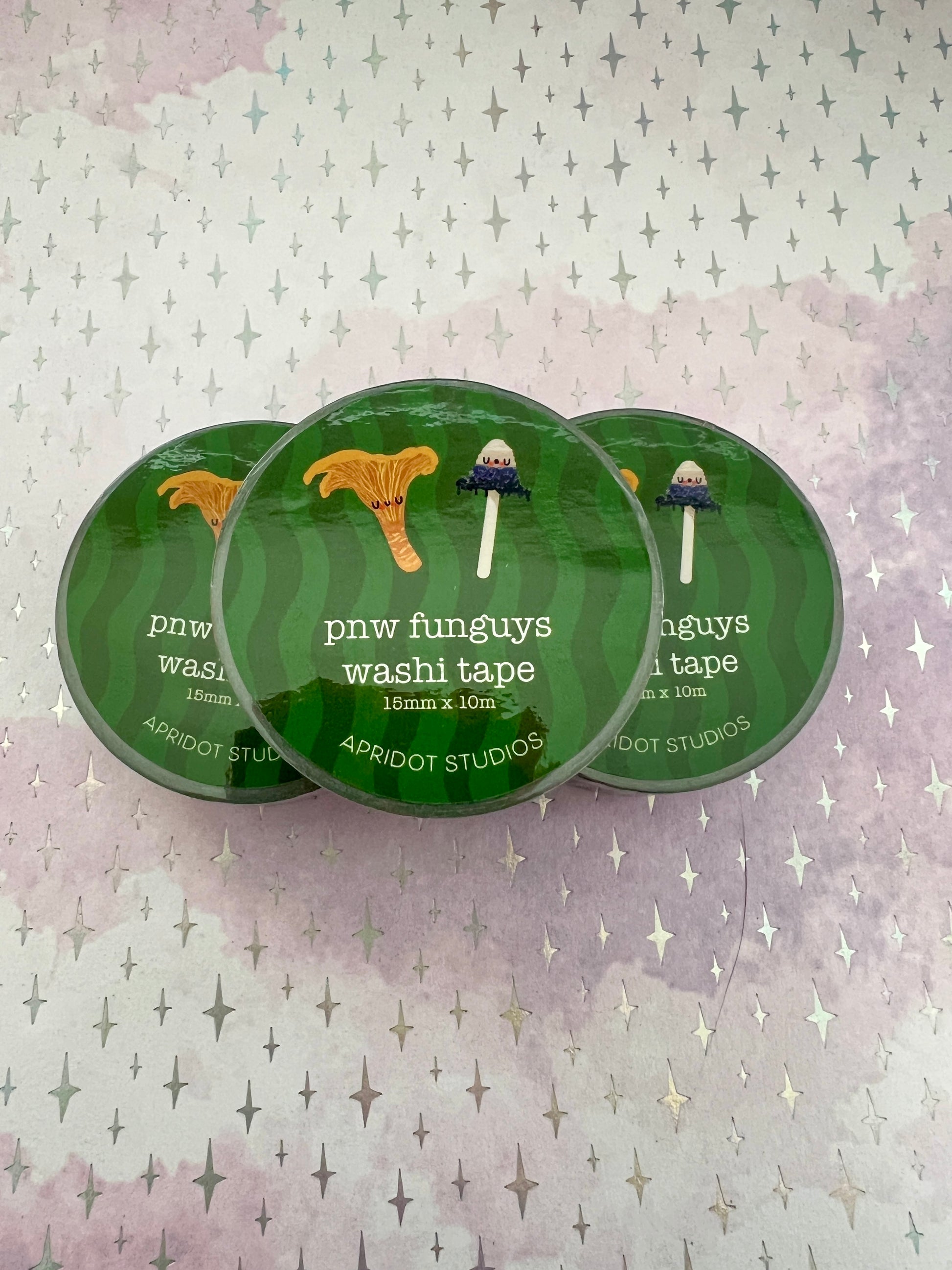 PNW Funguys Washi Tape - Apridot Studios