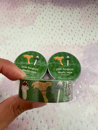 PNW Funguys Washi Tape - Apridot Studios