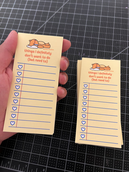 Teeny To Do List Notepad