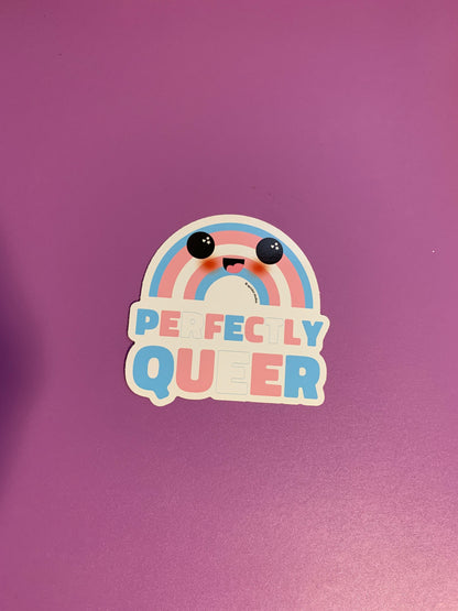 *JUMBO* Perfectly Queer Pride Rainbow Sticker