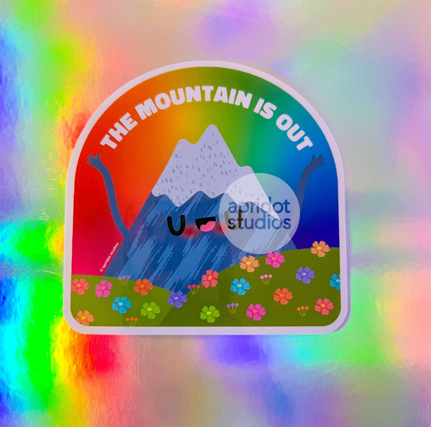 Mountain is Out Sticker - Apridot Studios