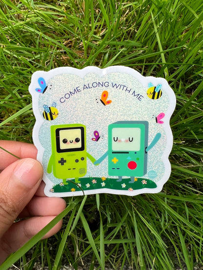 *Holographic* Come Along With Me Sticker