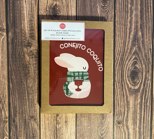 Conejito Coquito Holiday Greeting Card Box Set