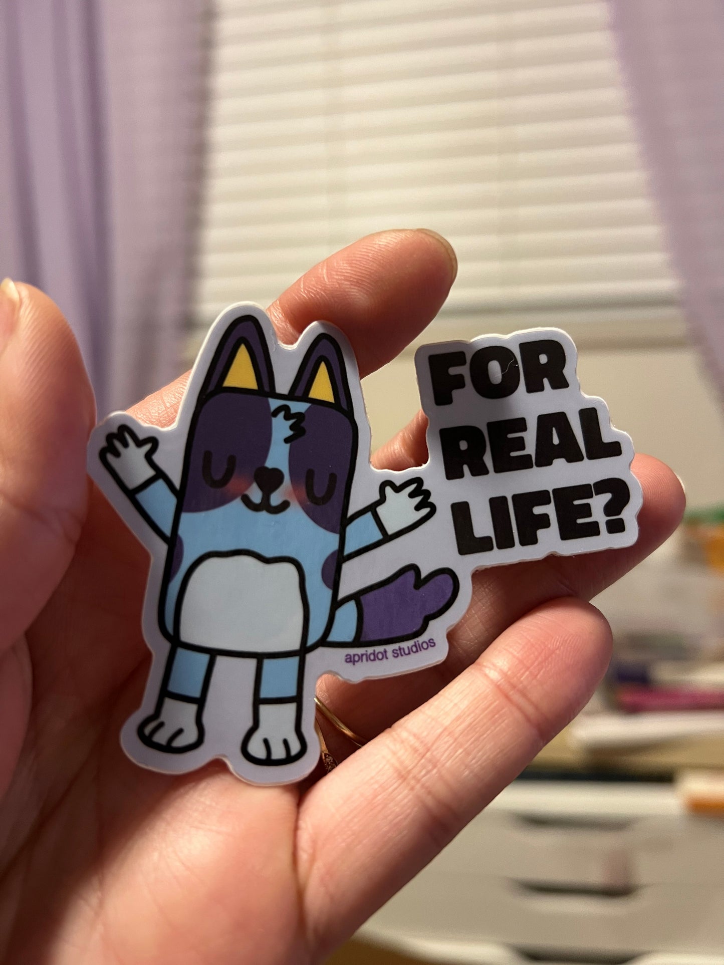 For Real Life? Sticker - Apridot Studios