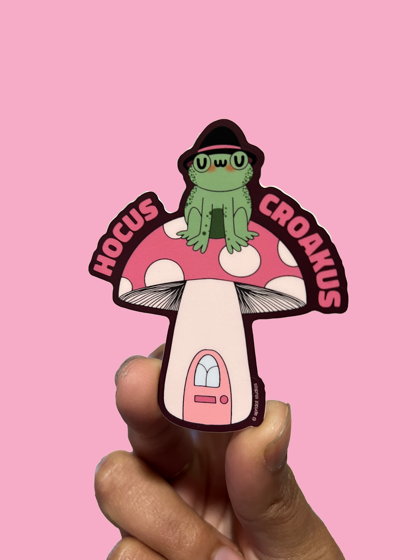 Hocus Croakus Sticker - Apridot Studios