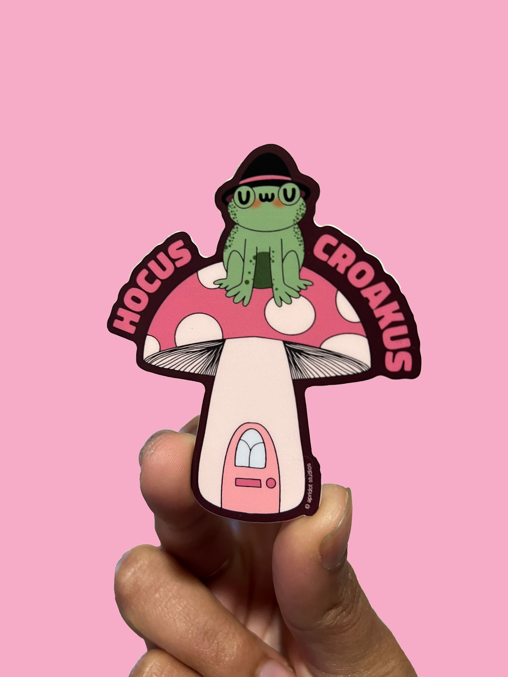 Hocus Croakus Sticker - Apridot Studios