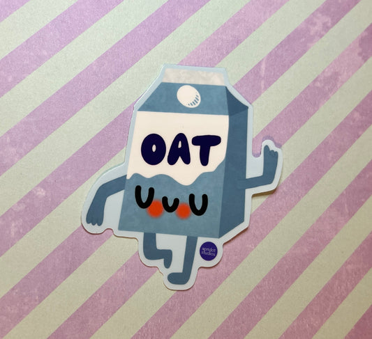 Oat Milk Baby Sticker