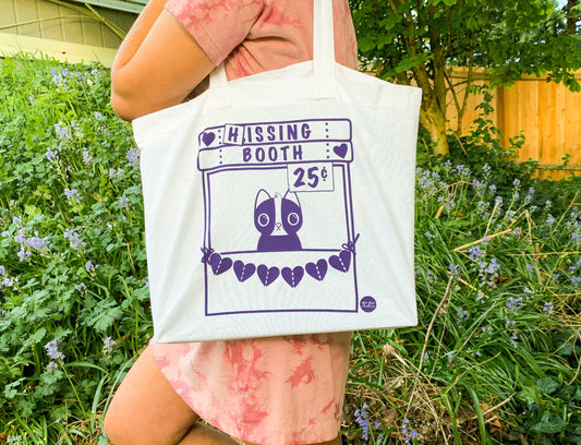 Hissing Booth Cat Tote Bag