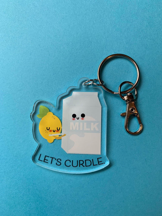 Let's Curdle Acrylic Keychain - Apridot Studios