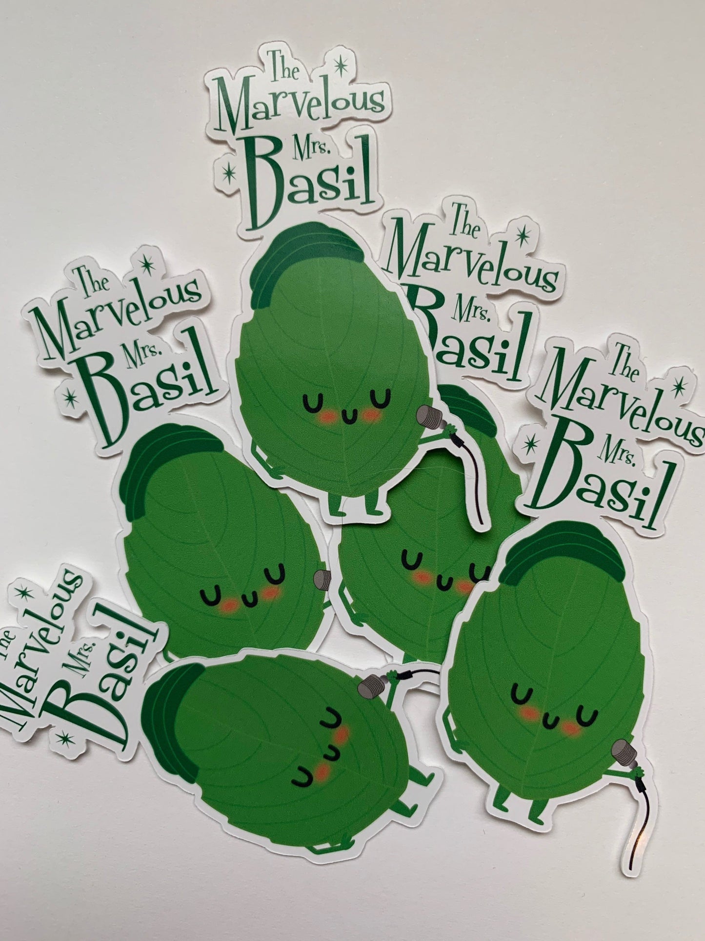 Marvelous Mrs. Basil Sticker - Apridot Studios