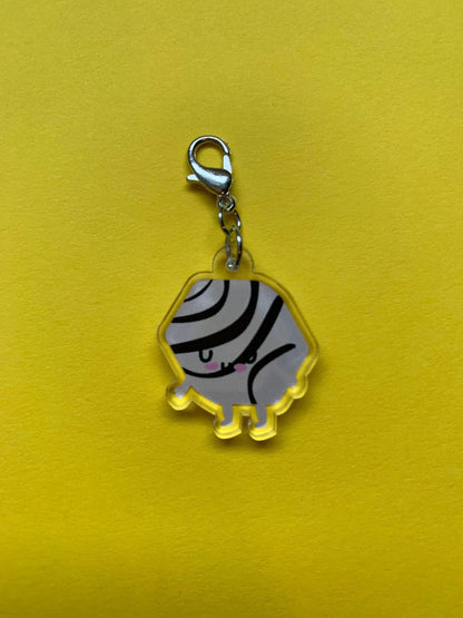 ZEBRA CAKE Acrylic Zipper Charm - Apridot Studios