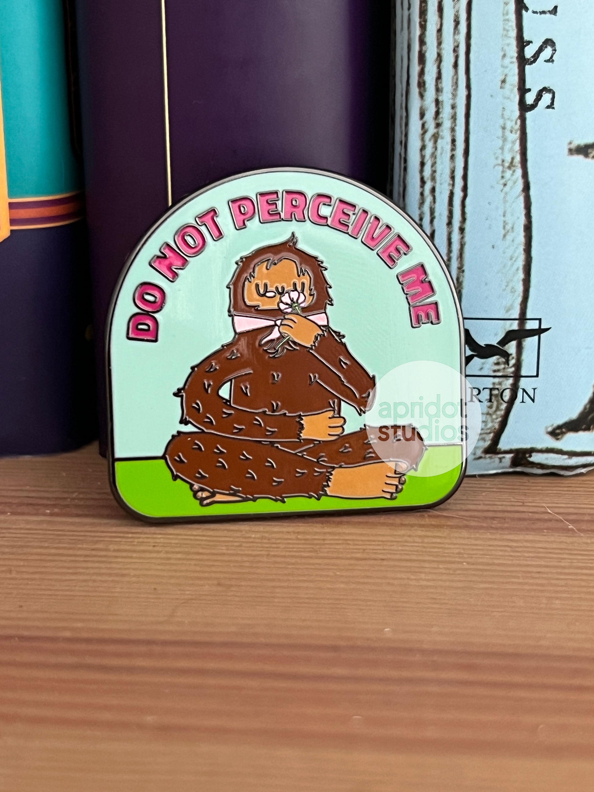 Do Not Perceive Me Enamel Pin - Apridot Studios