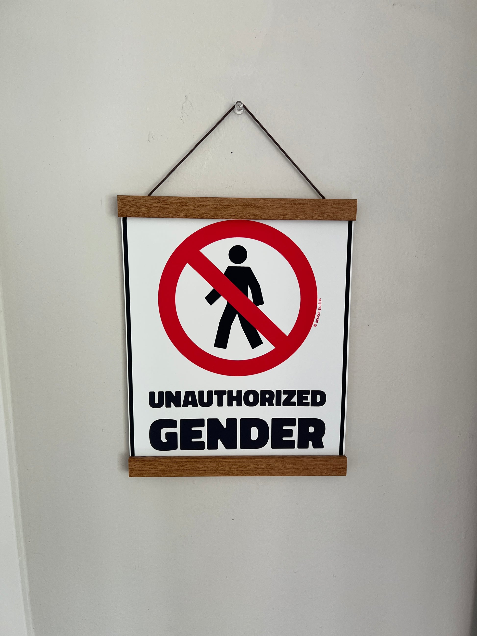 Unauthorized Gender Print - Apridot Studios