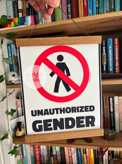 Unauthorized Gender Print - Apridot Studios